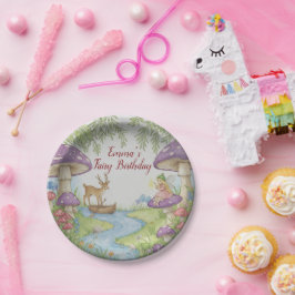Fairy Woodland Birthday Paper Plate ペーパープレート