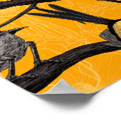 Fairy wrens in yellow ポスター (角)