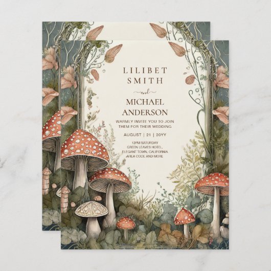 FAIRYCOREのヴィンテージ結婚自然愛おとぎ話 (正面/裏面)