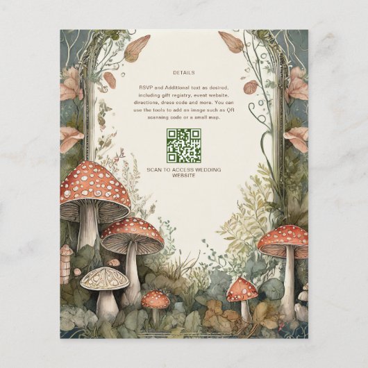 FAIRYCOREのヴィンテージ結婚自然愛おとぎ話 チラシ (裏面)