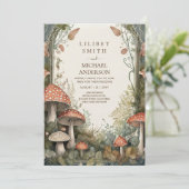 FAIRYCOREのヴィンテージ結婚自然愛おとぎ話 招待状 (スタンド正面)
