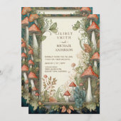 FAIRYCOREのヴィンテージ結婚自然愛おとぎ話 招待状 (正面/裏面)