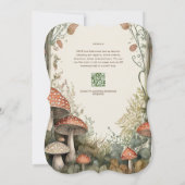FAIRYCOREのヴィンテージ結婚自然愛おとぎ話 招待状 (裏面)