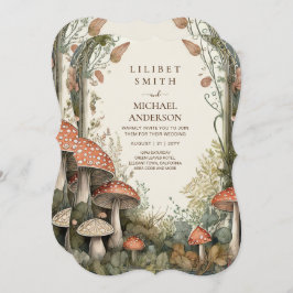 FAIRYCOREのヴィンテージ結婚自然愛おとぎ話 招待状