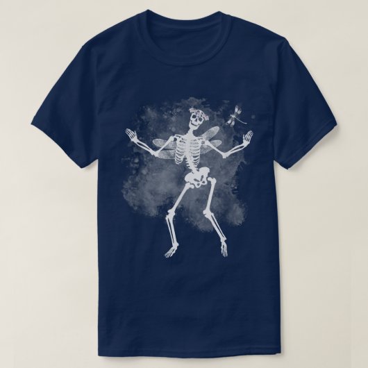 Fairycoreスケルトンヴィンテージ誰が美しいskeを愛する Tシャツ (デザイン正面)