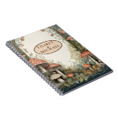 FAIRYCOREマッシュルームGoblincoreカスタムギフト ノートブック (右側)