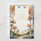 FAIRYCORE自然バビシャワー1st誕生日任意のイベント 招待状 (裏面)