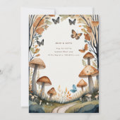 FAIRYCORE自然バビシャワー1st誕生日任意のイベント 招待状 (裏面)