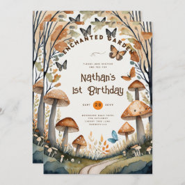 FAIRYCORE自然バビシャワー1st誕生日任意のイベント 招待状