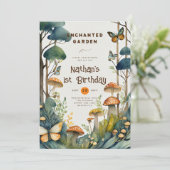 FAIRYCORE自然バビシャワー1st誕生日任意のイベント 招待状 (スタンド正面)