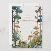 FAIRYCORE自然バビシャワー1st誕生日任意のイベント 招待状 (裏面)