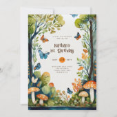 FAIRYCORE自然バビシャワー1st誕生日任意のイベント 招待状 (正面)