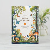 FAIRYCORE自然バビシャワー1st誕生日任意のイベント 招待状 (スタンド正面)