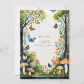 FAIRYCORE自然バビシャワー1st誕生日任意のイベント 招待状 (裏面)