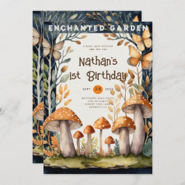 FAIRYCORE自然バビシャワー1st誕生日任意のイベント 招待状