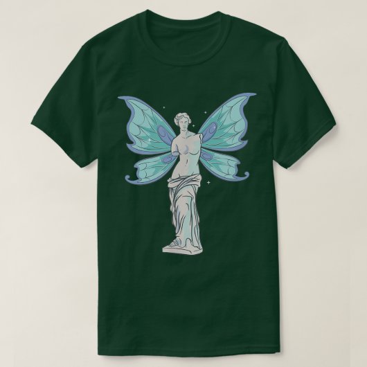Fairycore Aesthetic Fairy Venus De Milo Statue Fae Tシャツ (デザイン正面)