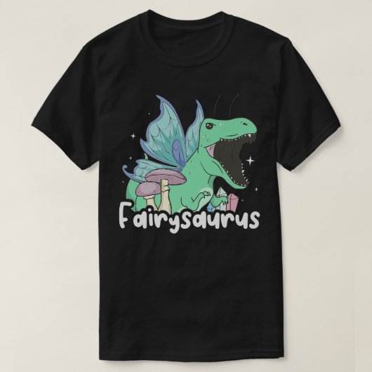 Fairycore Aesthetic Funny Fairy Dinosaur Tre Fairy Tシャツ (デザイン正面)