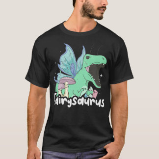 Fairycore Aesthetic Funny Fairy Dinosaur Tre Fairy Tシャツ