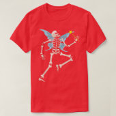 Fairycore Aesthetic Skeleton Fairy Grunge Goth Tシャツ (デザイン正面)