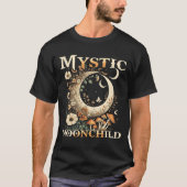 Fairycore Dark Fairy Gothic Art Mystic Moonchild f Tシャツ (正面)