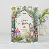 FAIRYCORE FAIRYTALE BABYSHOWER 1ST BIRTHDAY ANY 招待状 (スタンド正面)