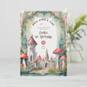 FAIRYCORE FAIRYTALE BABYSHOWER 1ST BIRTHDAY ANY 招待状 (スタンド正面)