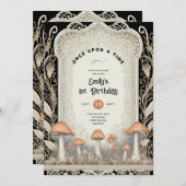 FAIRYCORE FAIRYTALE BABYSHOWER 1ST BIRTHDAY ANY 招待状 (正面/裏面)