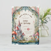 FAIRYCORE FAIRYTALE BABYSHOWER 1ST BIRTHDAY ANY 招待状 (スタンド正面)