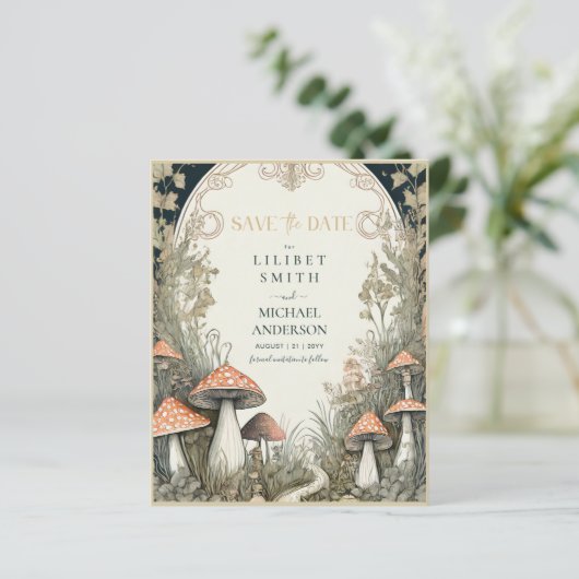 Fairycore Goblincoreキノコの日付を保存 (スタンド正面)