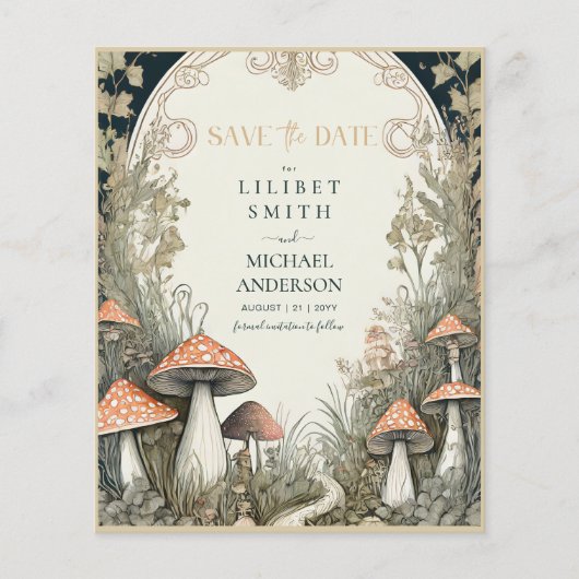 Fairycore Goblincoreキノコの日付を保存 (正面)