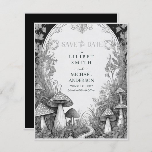 Fairycore Goblincoreキノコの日付を保存 (正面/裏面)