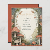 Fairycore Goblincoreキノコの日付を保存 (正面/裏面)