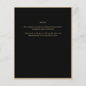 Fairycore Save the Date Black金ゴールドウッドランド (裏面)