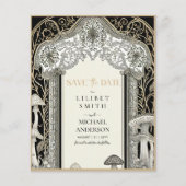 Fairycore Save the Date Black金ゴールドウッドランド (正面)