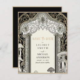 Fairycore Save the Date Black金ゴールドウッドランド