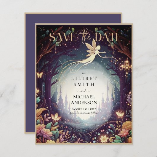 Fairycore Save the Date Fairytale Glow Up Fairy (正面/裏面)