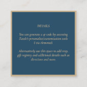 Fairycore Save the Date Fairytale Glow Up Fairy エンクロージャーカード (裏面)