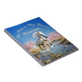 Fairycore White Horse Slow Living Wellness Journal ノートブック (右側)