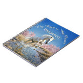 Fairycore White Horse Slow Living Wellness Journal ノートブック (左側)