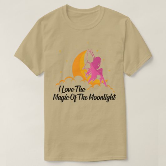 FairycoreI月明かりの妖精の魔法が大好き Tシャツ (デザイン正面)
