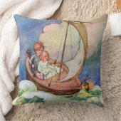 Fairylandのヴィンテージへの旅行 クッション (ブランケット)