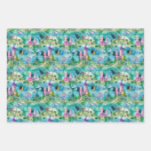 Fairyland Castles Blue ラッピングペーパーシート (正面3)