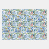 Fairyland Castles Blue ラッピングペーパーシート (正面)