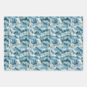 Fairyland Castles Blue ラッピングペーパーシート (正面3)