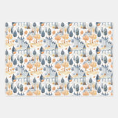 Fairyland Castles Blue Pink ラッピングペーパーシート (正面3)