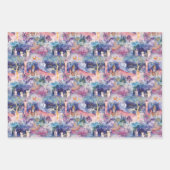 Fairyland Castles Purple ラッピングペーパーシート (正面3)