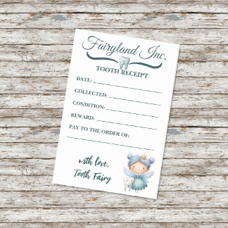 Fairyland Inc. 妖精の歯の受領書 ポストイット
