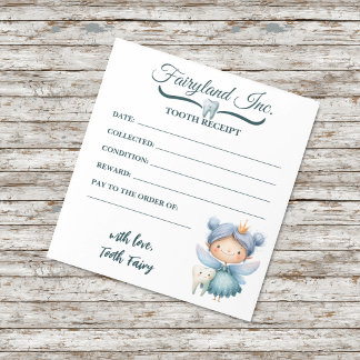 Fairyland Inc. 妖精の領収書メモ帳 ノートパッド