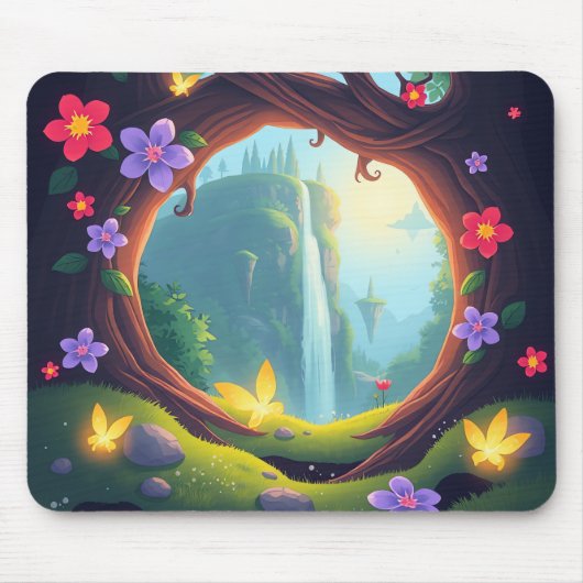 Fairyland Waterfall Mouse Pad マウスパッド (正面)