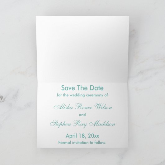 Fairytale日付の保存 案内状 (内部)